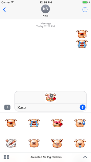 Animated Mr. Pig Stickers For iMessage(圖2)-速報App