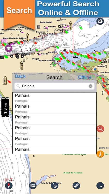 Marine Portugal Nautical chart