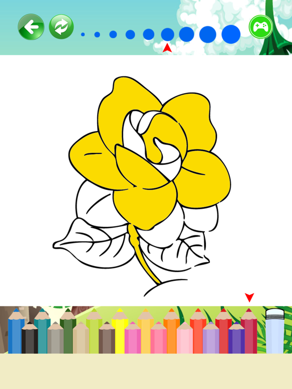 Screenshot #5 pour Belles fleurs Pages coloriage pour les enfants