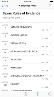 texas rules of evidence (lawstack's tx law) iphone screenshot 1