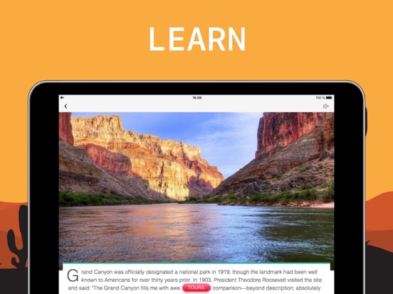 Grand Canyon National Park iPad screenshot 5 - Education app