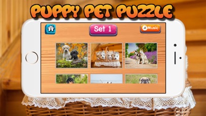 Puppy Pet Jigsaw Puzzle Cute Dog Animal Kids Games app screenshot 2