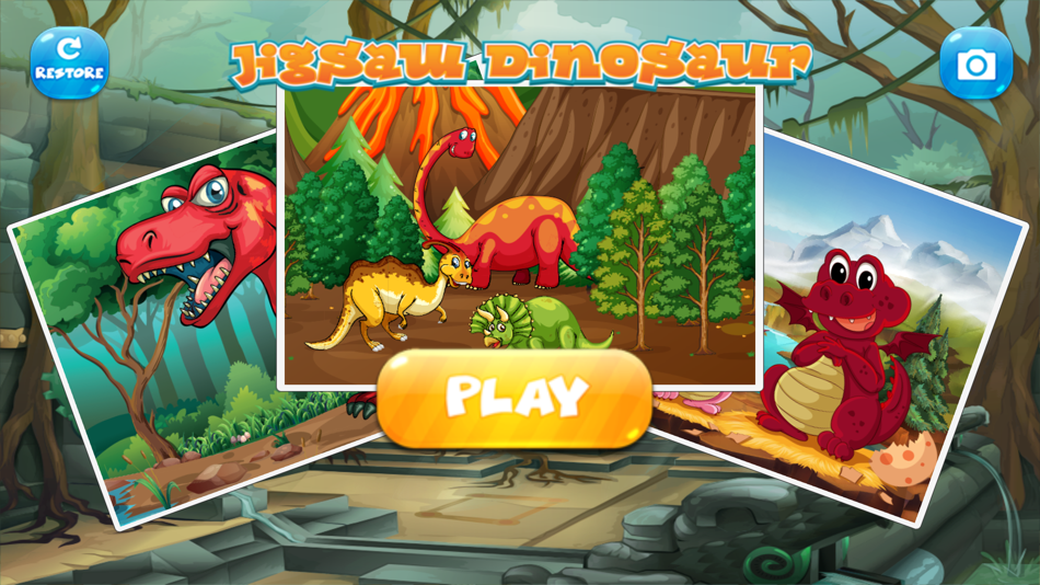 dinosaurs jigsaw puzzles learning games for kids - 1.0 - (iOS)