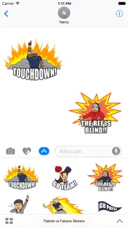 How to cancel & delete go patriots go falcons stickers 2