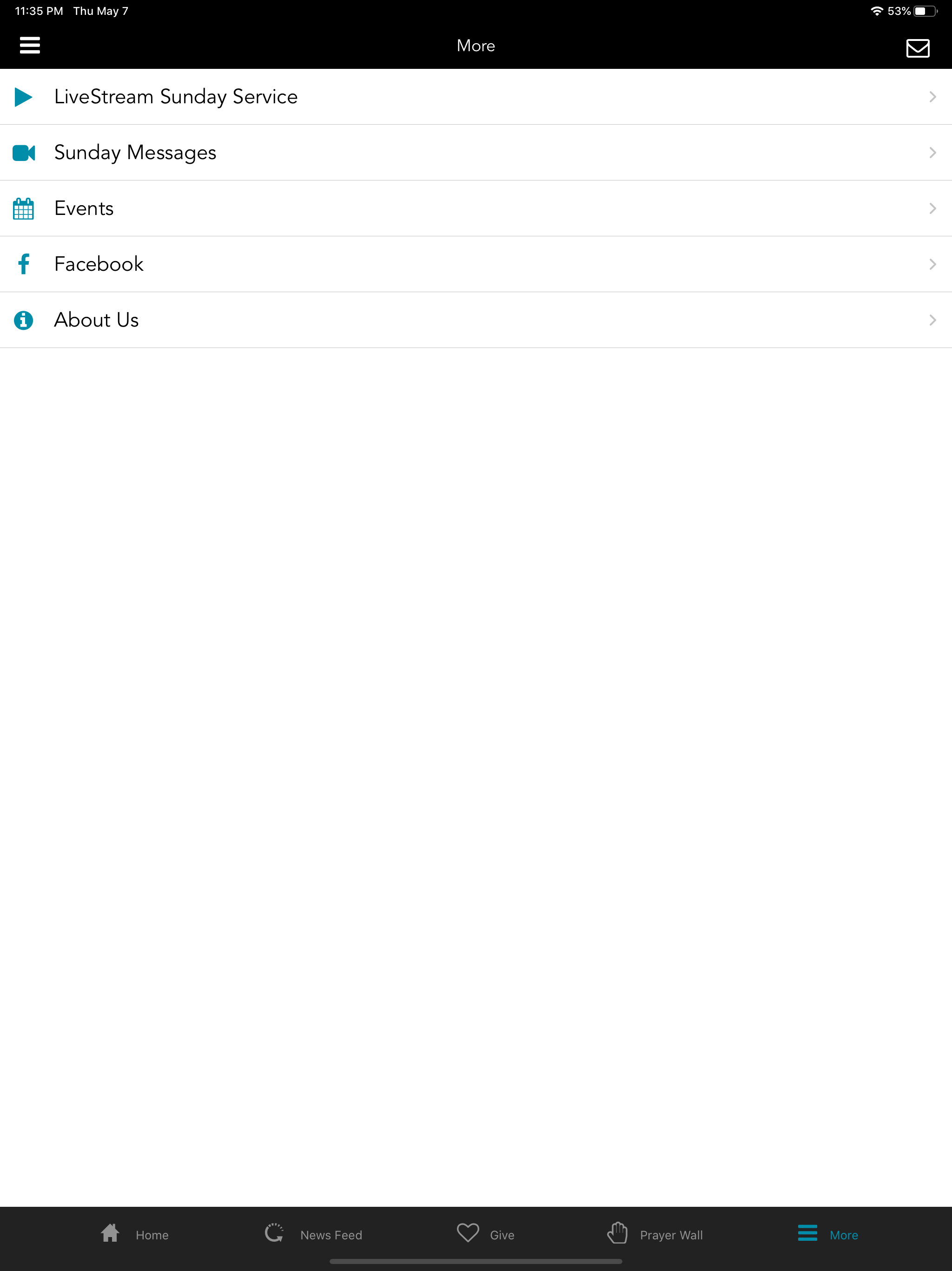 Unity Village Chapel App