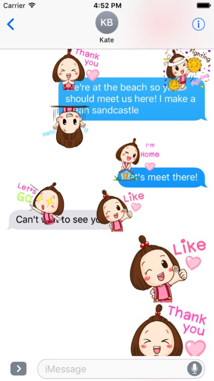 Cute Little Girl Sticker