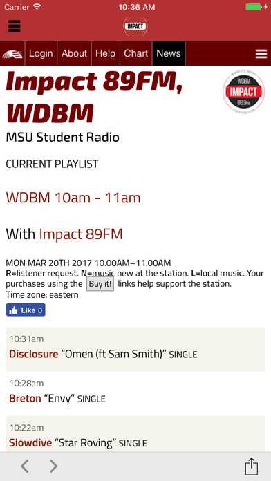 Screenshot #2 pour Impact 89FM: MSU Student Radio