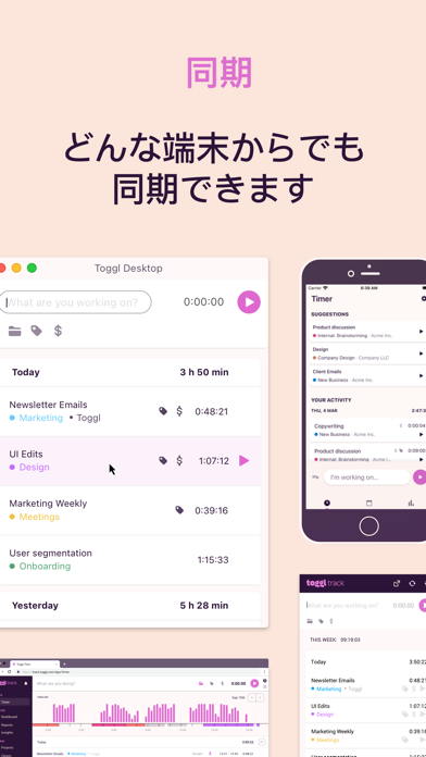 Toggl Track: Hours & Time Logのおすすめ画像6
