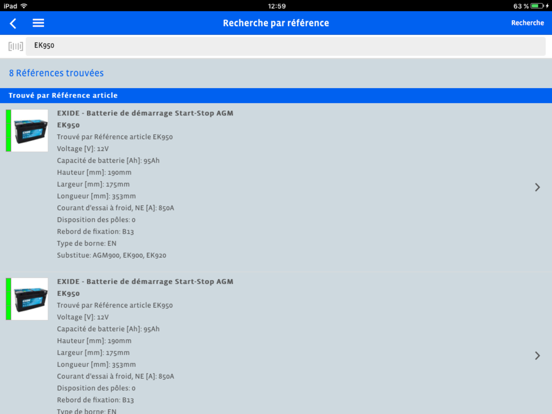 Screenshot #6 pour EXIDE Battery Finder