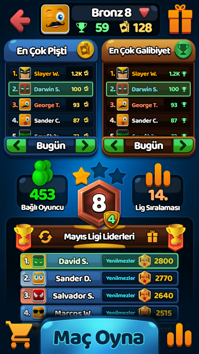 Pisti Online Lig Screenshot