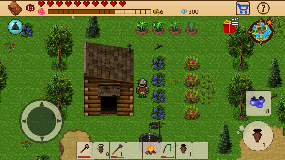 #6. Survival RPG: Open World Pixel (iOS) Bởi: Bew Games inc.