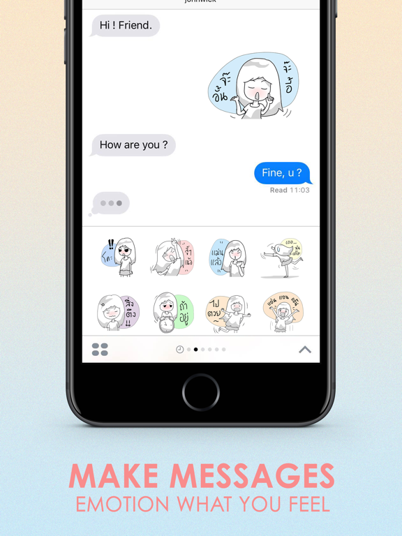 Screenshot #5 pour สติกเกอร์คำเมือง ชุดที่ 1 สำหรับ iMessage