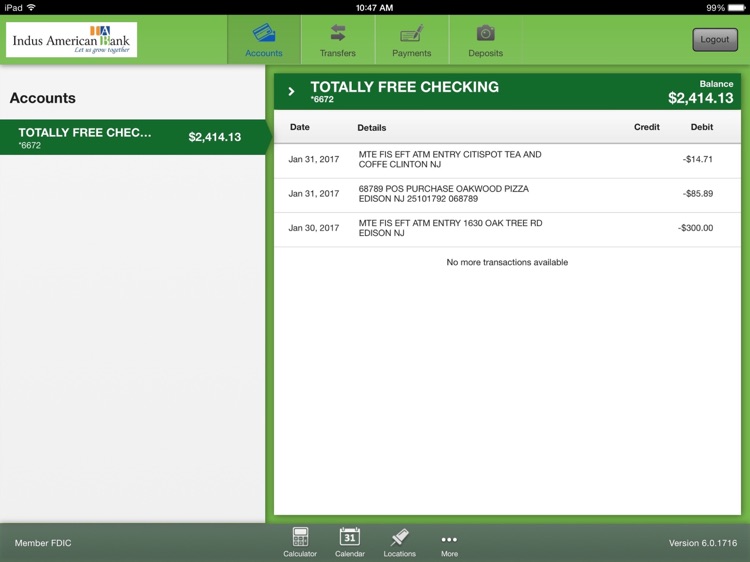 IAB Mobile Banking for iPad