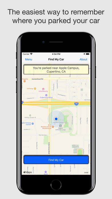 Screenshot #1 pour Find My Car - where's my park?