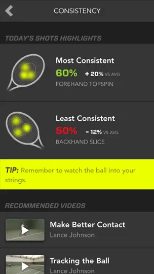 Скриншот Zepp Tennis Classic на iPhone 4