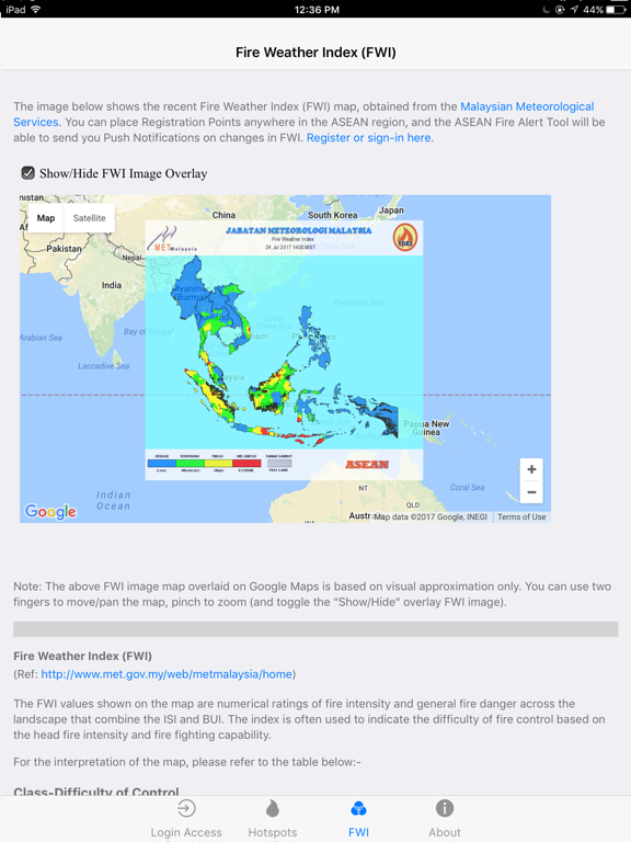 Screenshot #6 pour ASEAN Fire Alert Tool