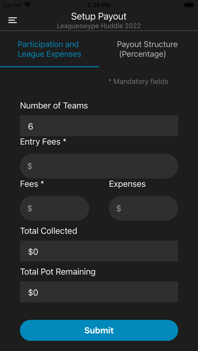 LeagueSwype Screenshot