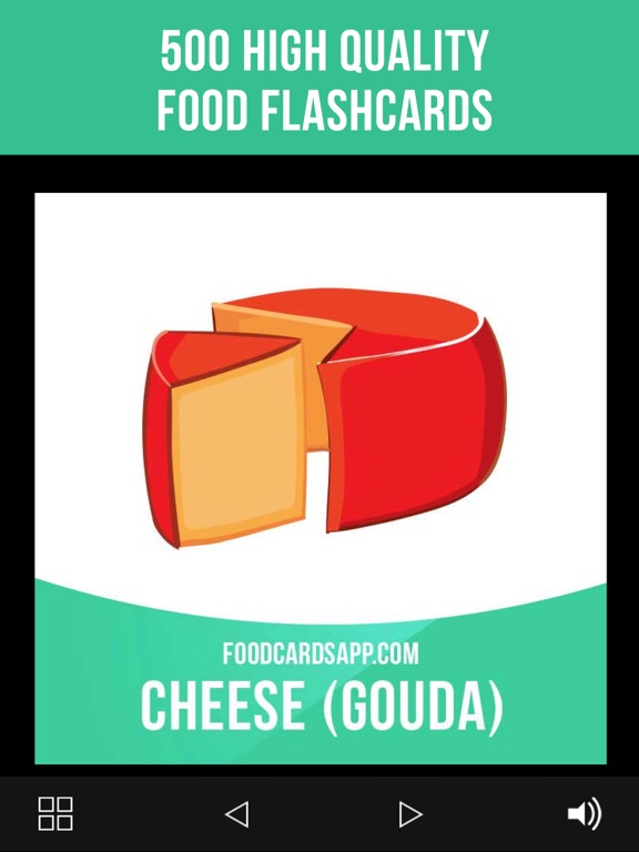 Screenshot #4 pour Food Cards in English
