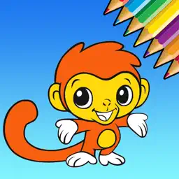 Cute Animal Coloring Book - Learn Drawing for Kids app icon