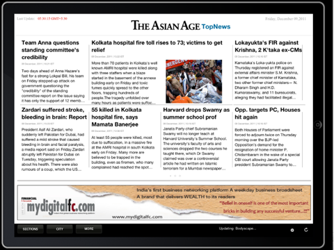 The Asian Age for iPad screenshot 2