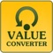 "Value Converter" lets you convert frequently used physical quantities from one unit representation to other