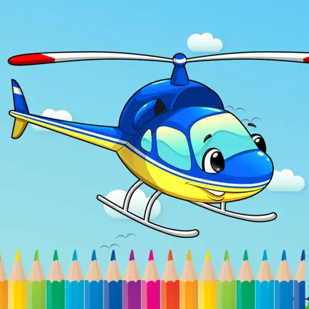 Helicopter Coloring Pages For Learn painting Читы