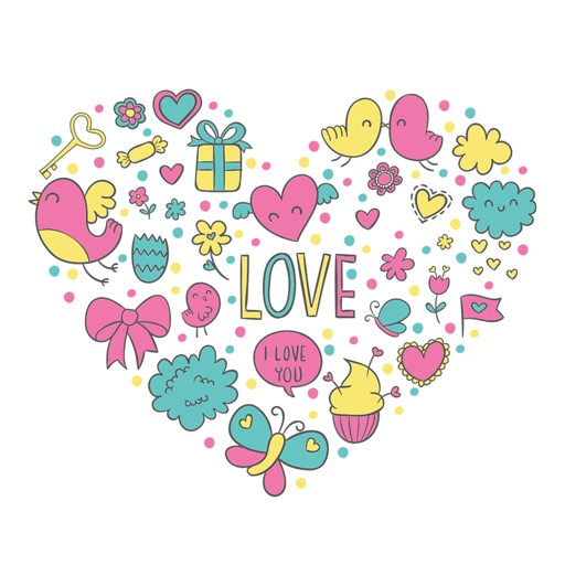 Animated LOVe Scribble Stickers