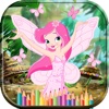 Fairy and princess coloring book for kids