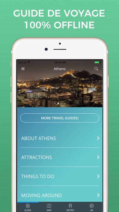 Screenshot #1 pour Athènes Guide Voyage avec Offline Maps