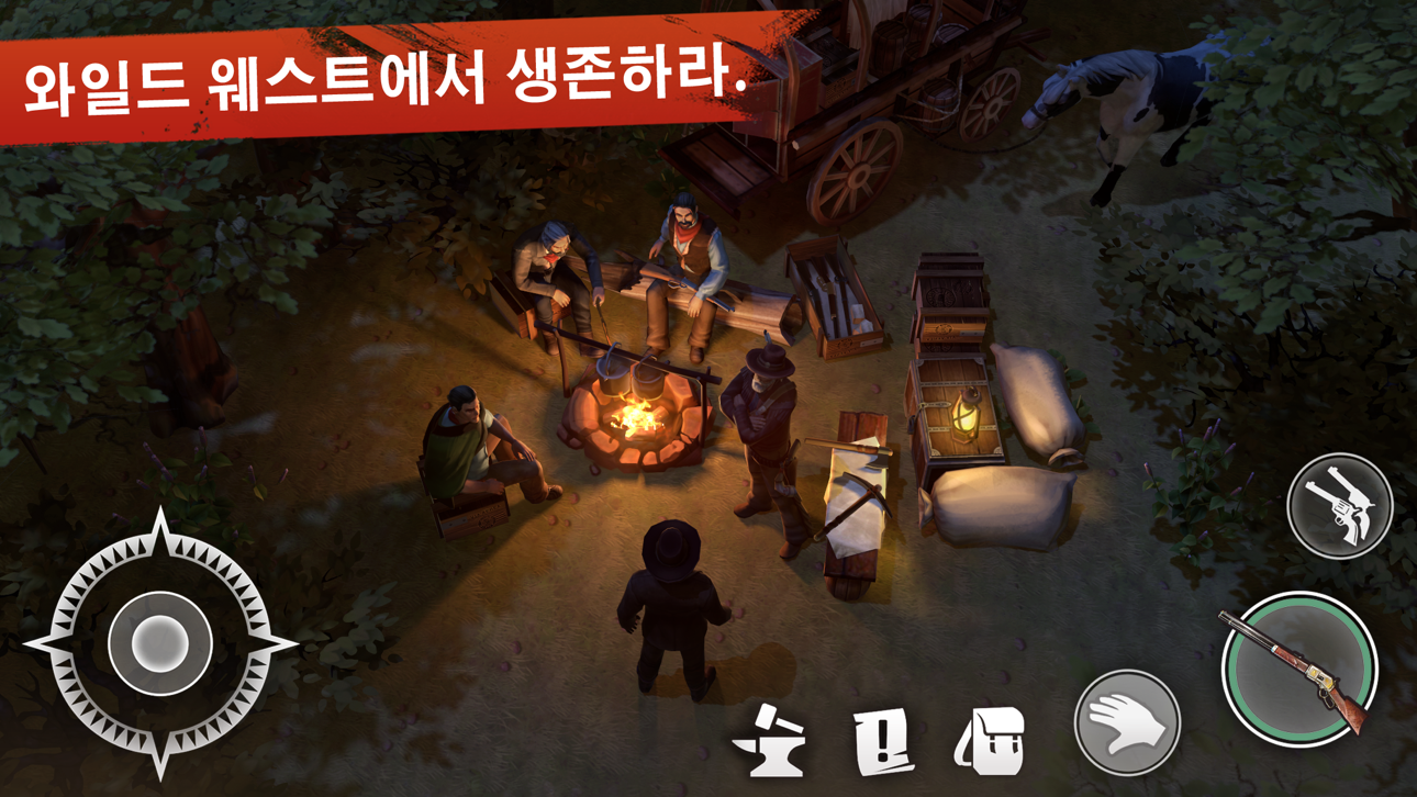 Westland Survival - Cowboy RPG iOS Mod IPA screenshot 3 - iOS game interface