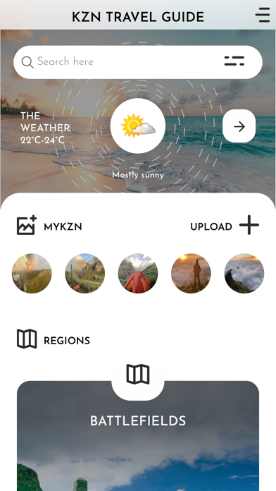 KZN Travel Guide Screenshot