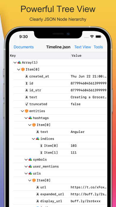 Screenshot #2 pour Power JSON Editor Mobile