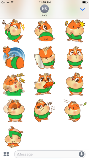 Fufu the Hamster - Cute stickers for iMessage(圖3)-速報App