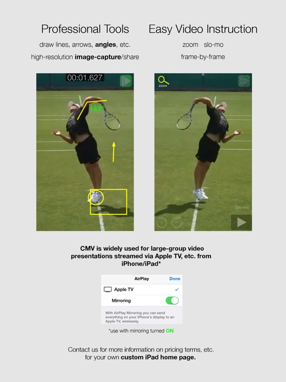 Screenshot #1 for CMV: Slow Frame-Frame Video Analysis CoachMyVideo