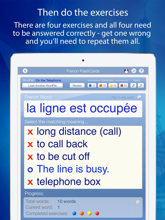 Learn French FlashCards for iPad screenshot-3