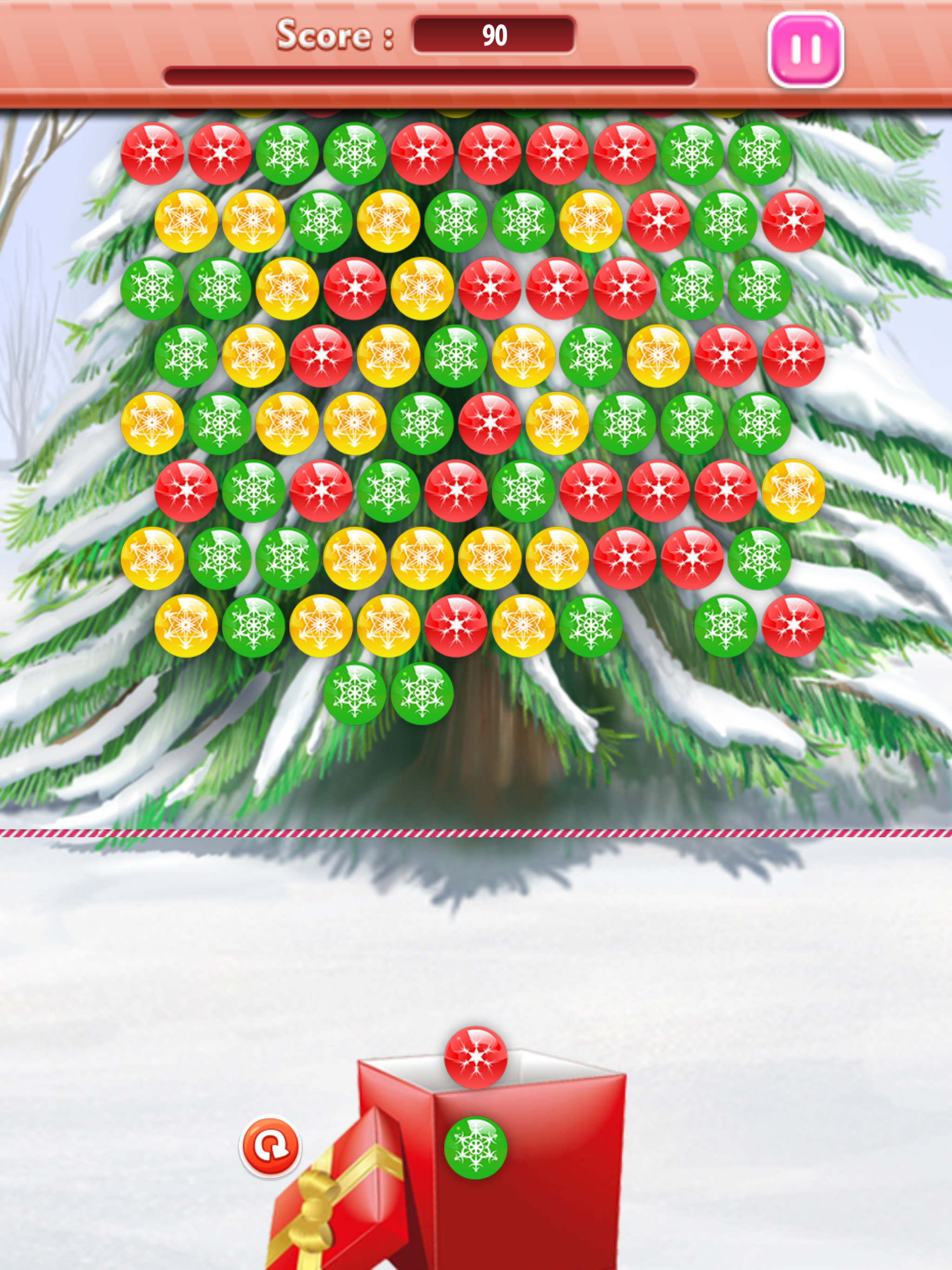 Christmas Puzzle - Burst bubbles