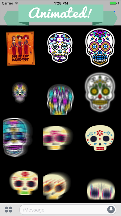 Animated Day of the Dead Stickers for Messaging Screenshot 1 - AppWisp.com Animated Day of the Dead Stickers for Messaging Screenshot 1 - AppWisp.com