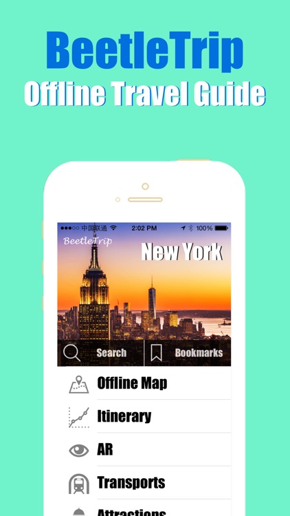 New York travel guide offline city metro train map