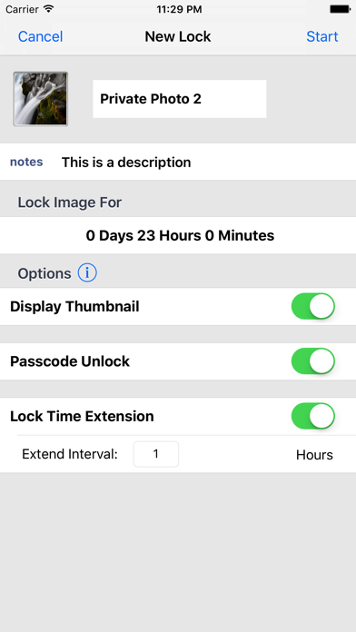 Photo Time Lock - Time Delay Image Lock Screenshot