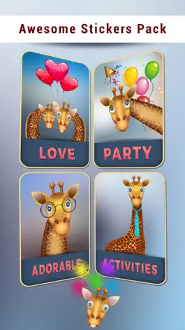 Game screenshot Giraffe Cam- Baby Giraffe Stickers apk