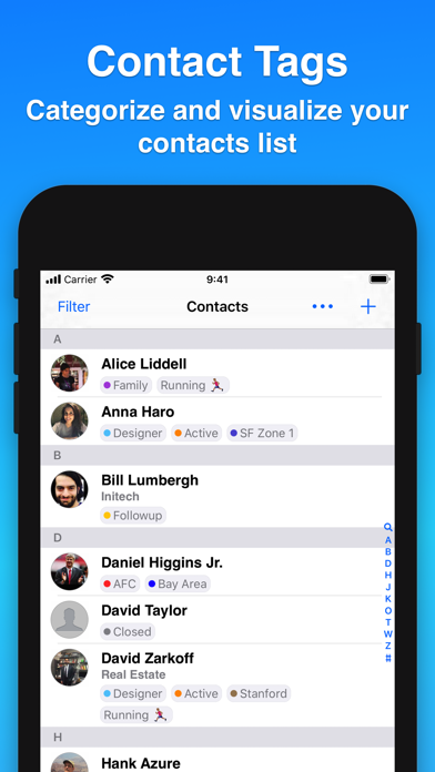 Contacts Journal CRM Screenshot