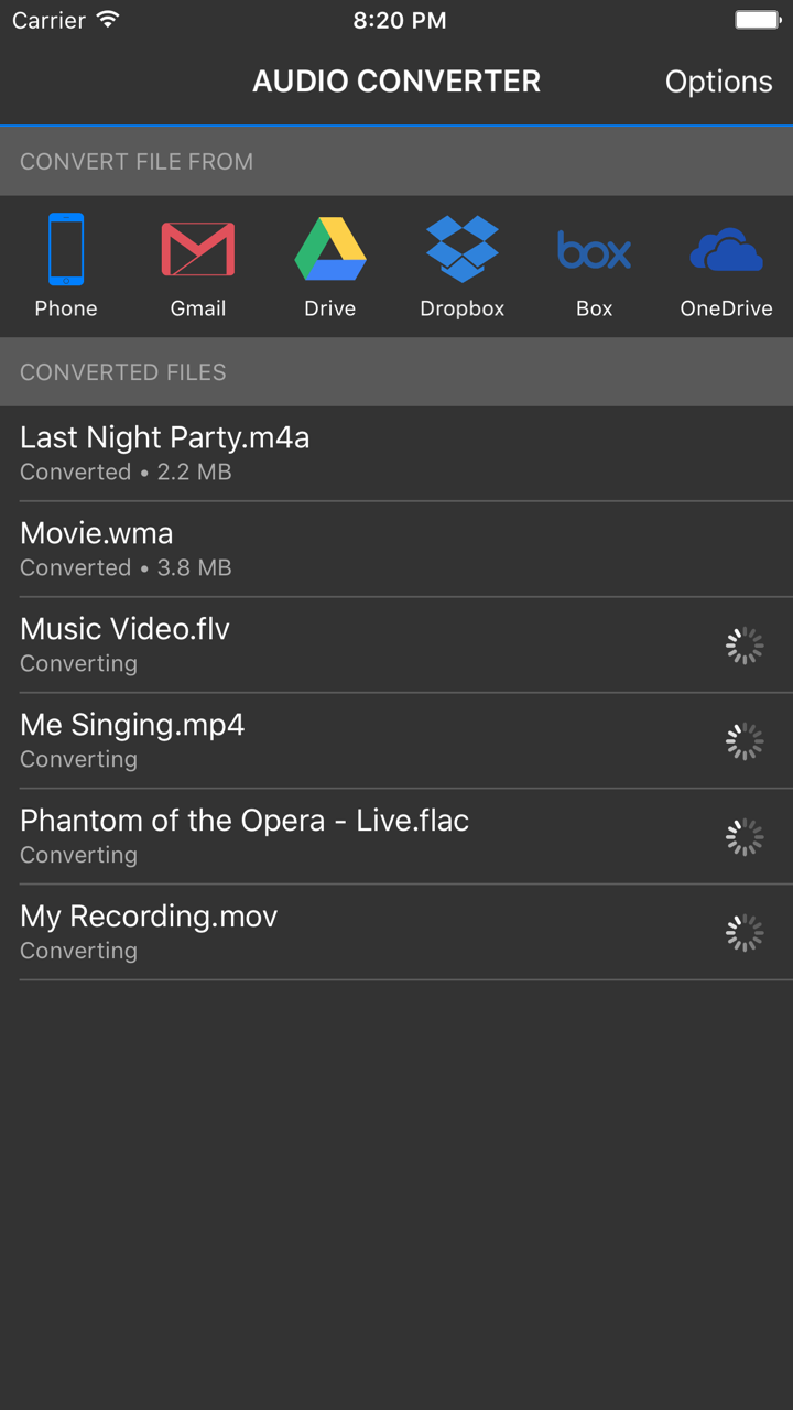 Audio Converter by Cometdocs - Convert Audio Files screenshot 1