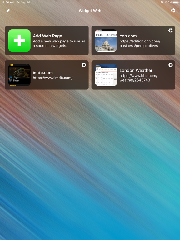 Screenshot #6 pour Widget Web
