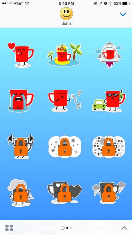 Red Cup with Arrow painted on it Stickers