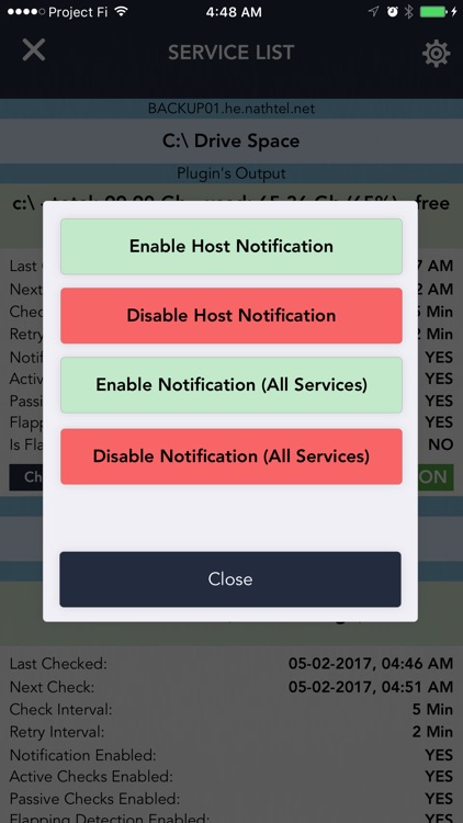 Server Alarms - Nagios Client