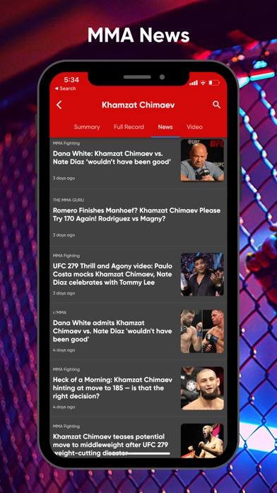 Fanatics Fantasy MMA Screenshot