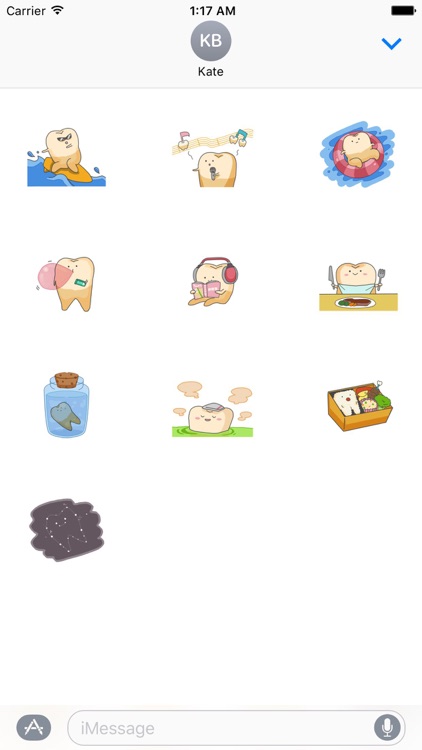 Baby Cute Tooth Stickers