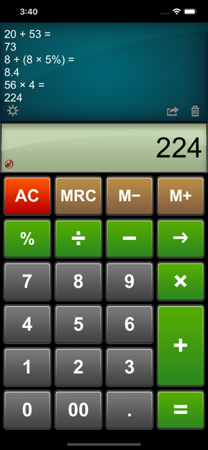 Легкий калькулятор скриншотов HD