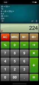 Calculator Easy HD screenshot #2 for iPhone