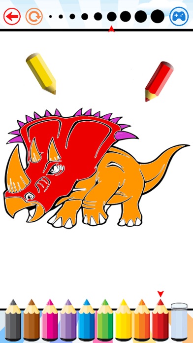 Dino Coloring Book - Dinosaur Drawing and Painting iPhone screenshot 3 - Education app